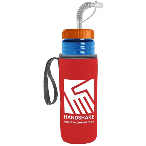 Garyline® Lifeguard Bottle with Straw Lid and Insulated C...... from ASI 40480 Koozie Group