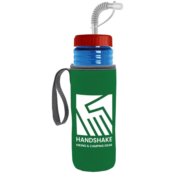 Garyline® Lifeguard Bottle with Straw Lid and Insulated C...... from ASI 40480 Koozie Group