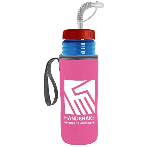 Garyline® Lifeguard Bottle with Straw Lid and Insulated C...... from ASI 40480 Koozie Group