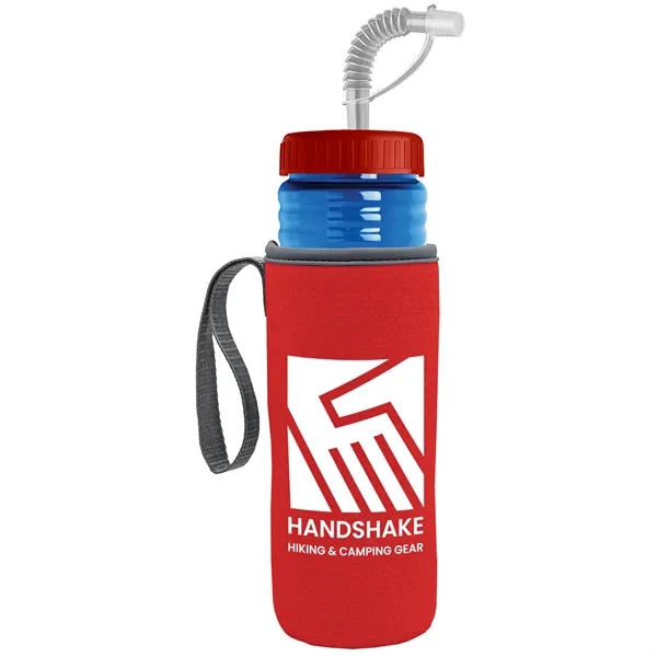 Garyline® Lifeguard Bottle with Straw Lid and Insulated C...... from ASI 40480 Koozie Group