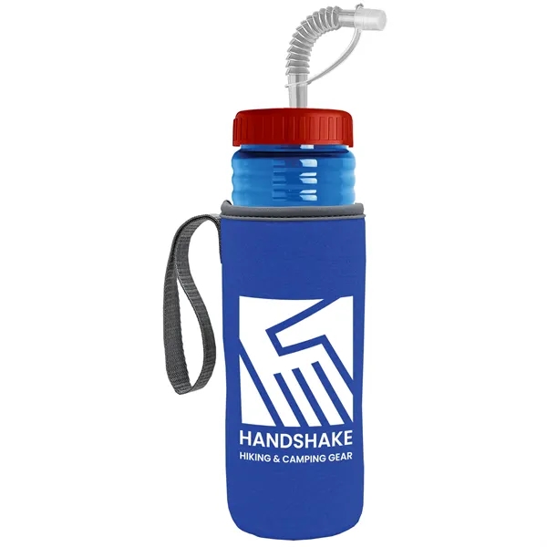 Garyline® Lifeguard Bottle with Straw Lid and Insulated C...... from ASI 40480 Koozie Group