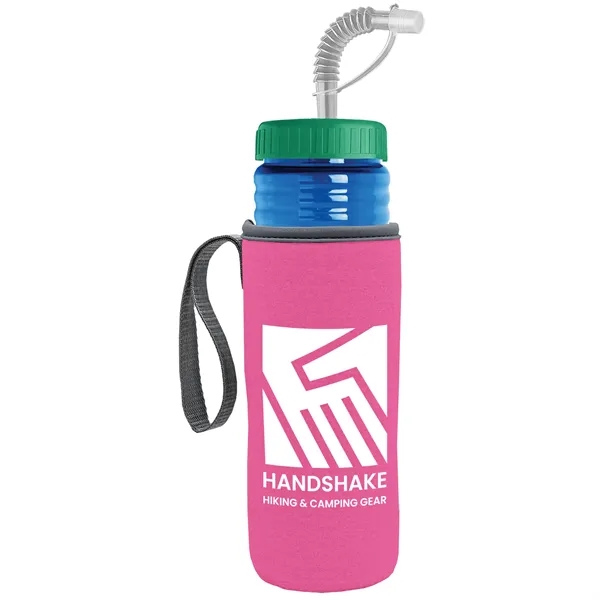 Garyline® Lifeguard Bottle with Straw Lid and Insulated C...... from ASI 40480 Koozie Group