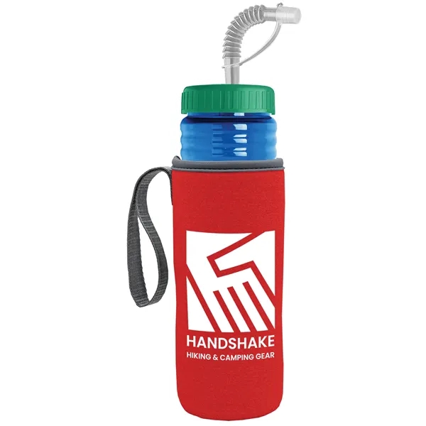 Garyline® Lifeguard Bottle with Straw Lid and Insulated C...... from ASI 40480 Koozie Group