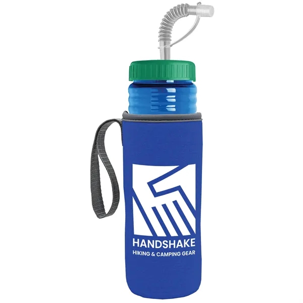 Garyline® Lifeguard Bottle with Straw Lid and Insulated C...... from ASI 40480 Koozie Group