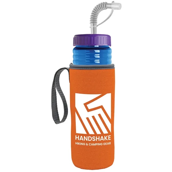 Garyline® Lifeguard Bottle with Straw Lid and Insulated C...... from ASI 40480 Koozie Group