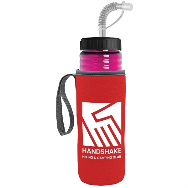 Garyline® Lifeguard Bottle with Straw Lid and Insulated C...... from ASI 40480 Koozie Group