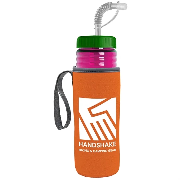 Garyline® Lifeguard Bottle with Straw Lid and Insulated C...... from ASI 40480 Koozie Group