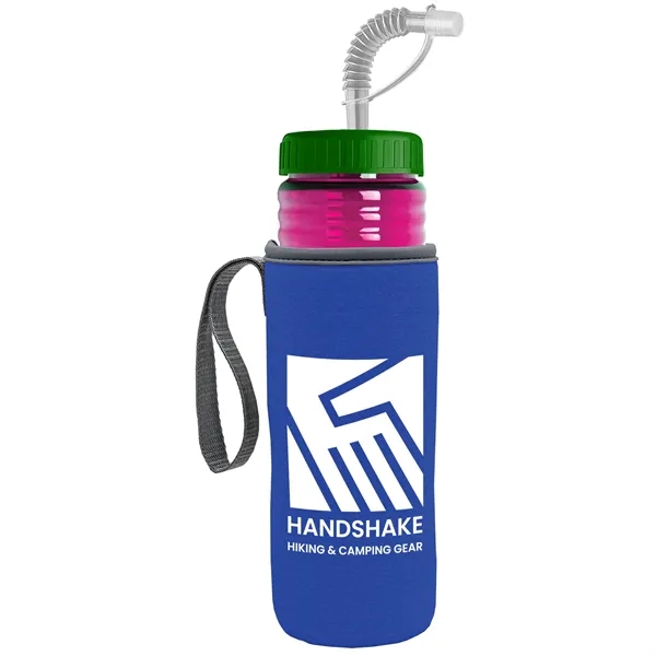 Garyline® Lifeguard Bottle with Straw Lid and Insulated C...... from ASI 40480 Koozie Group