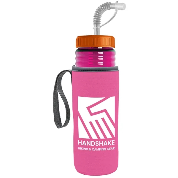 Garyline® Lifeguard Bottle with Straw Lid and Insulated C...... from ASI 40480 Koozie Group