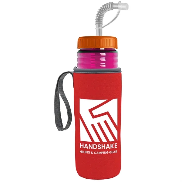Garyline® Lifeguard Bottle with Straw Lid and Insulated C...... from ASI 40480 Koozie Group