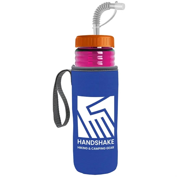 Garyline® Lifeguard Bottle with Straw Lid and Insulated C...... from ASI 40480 Koozie Group