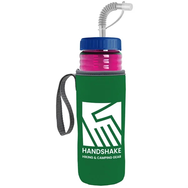 Garyline® Lifeguard Bottle with Straw Lid and Insulated C...... from ASI 40480 Koozie Group