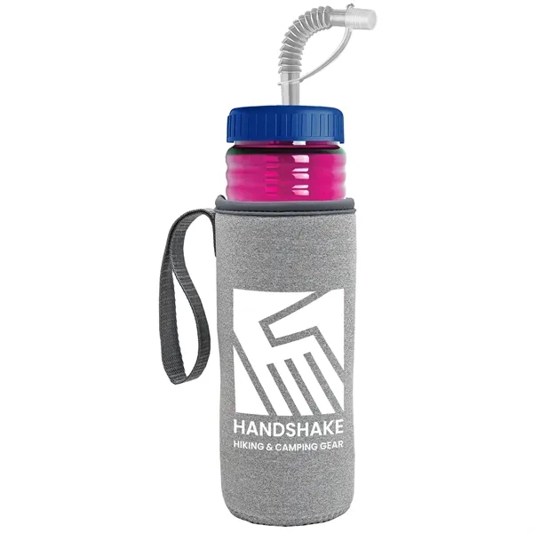 Garyline® Lifeguard Bottle with Straw Lid and Insulated C...... from ASI 40480 Koozie Group