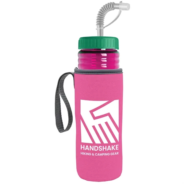 Garyline® Lifeguard Bottle with Straw Lid and Insulated C...... from ASI 40480 Koozie Group