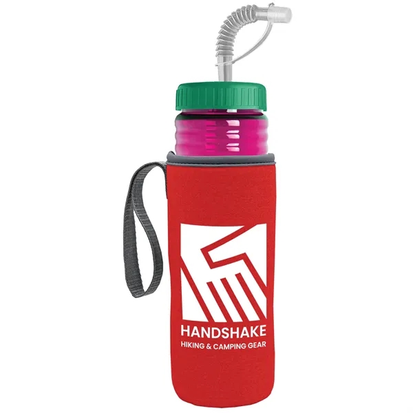 Garyline® Lifeguard Bottle with Straw Lid and Insulated C...... from ASI 40480 Koozie Group