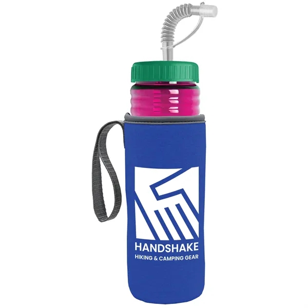 Garyline® Lifeguard Bottle with Straw Lid and Insulated C...... from ASI 40480 Koozie Group