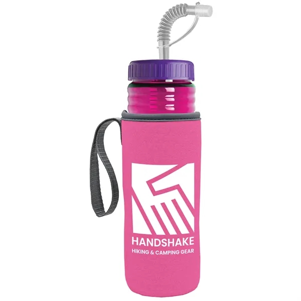 Garyline® Lifeguard Bottle with Straw Lid and Insulated C...... from ASI 40480 Koozie Group