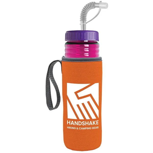 Garyline® Lifeguard Bottle with Straw Lid and Insulated C...... from ASI 40480 Koozie Group