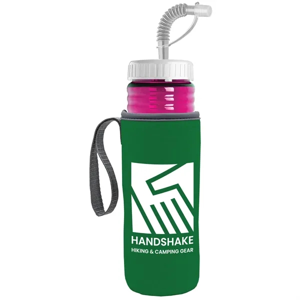 Garyline® Lifeguard Bottle with Straw Lid and Insulated C...... from ASI 40480 Koozie Group