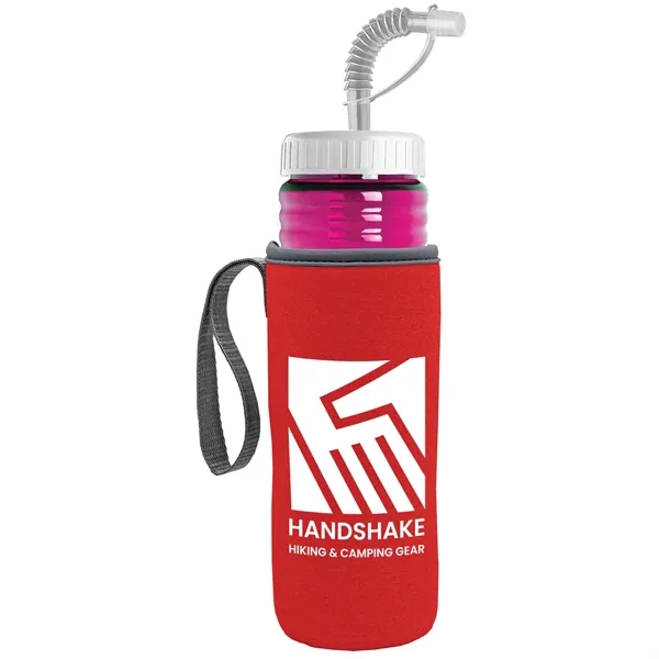 Garyline® Lifeguard Bottle with Straw Lid and Insulated C...... from ASI 40480 Koozie Group