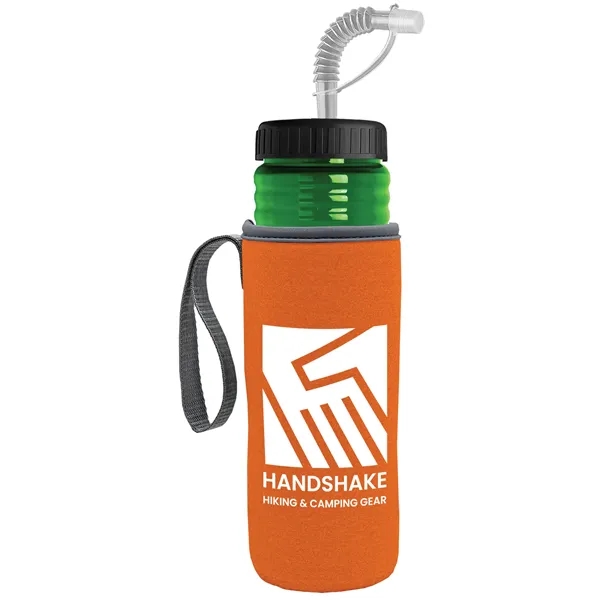 Garyline® Lifeguard Bottle with Straw Lid and Insulated C...... from ASI 40480 Koozie Group