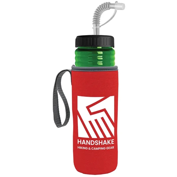 Garyline® Lifeguard Bottle with Straw Lid and Insulated C...... from ASI 40480 Koozie Group