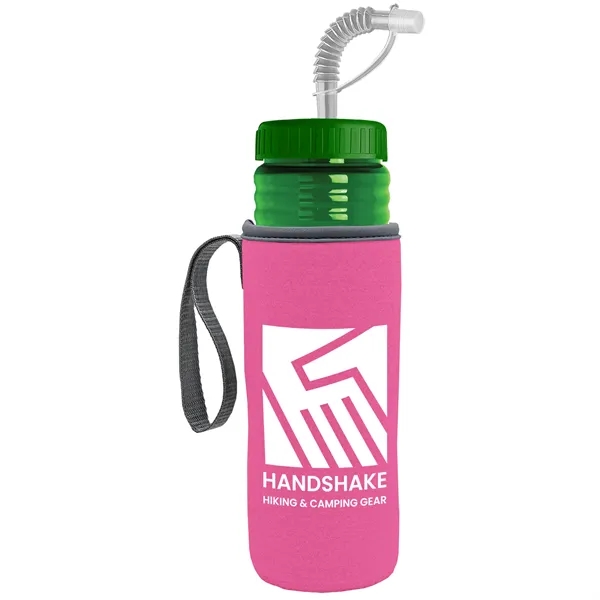Garyline® Lifeguard Bottle with Straw Lid and Insulated C...... from ASI 40480 Koozie Group