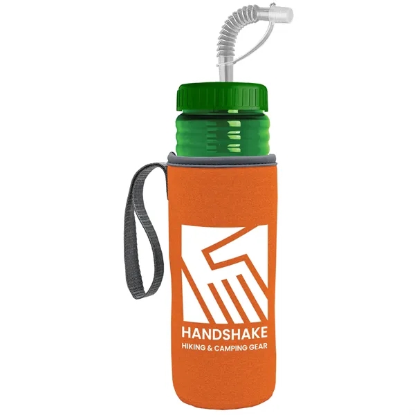 Garyline® Lifeguard Bottle with Straw Lid and Insulated C...... from ASI 40480 Koozie Group