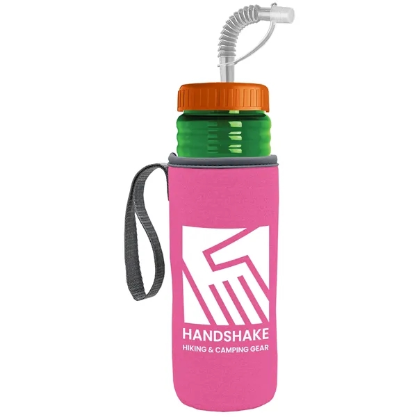 Garyline® Lifeguard Bottle with Straw Lid and Insulated C...... from ASI 40480 Koozie Group