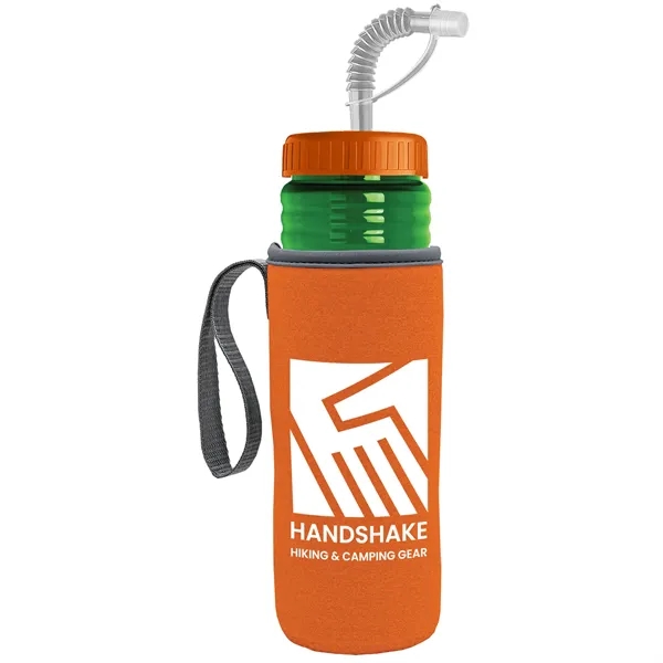 Garyline® Lifeguard Bottle with Straw Lid and Insulated C...... from ASI 40480 Koozie Group