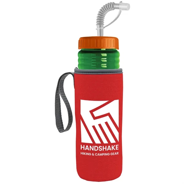 Garyline® Lifeguard Bottle with Straw Lid and Insulated C...... from ASI 40480 Koozie Group