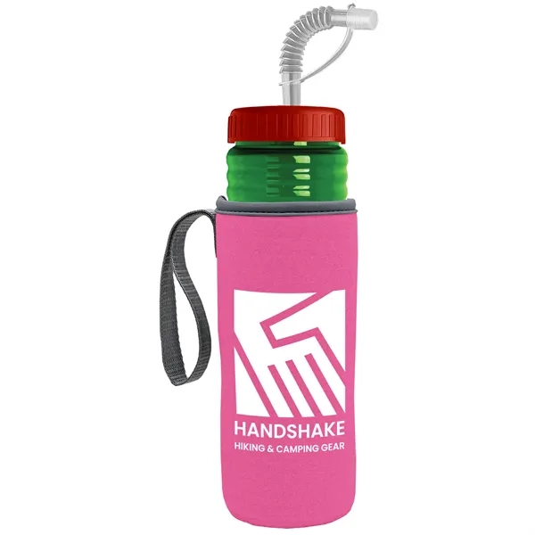 Garyline® Lifeguard Bottle with Straw Lid and Insulated C...... from ASI 40480 Koozie Group