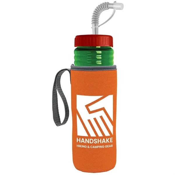 Garyline® Lifeguard Bottle with Straw Lid and Insulated C...... from ASI 40480 Koozie Group