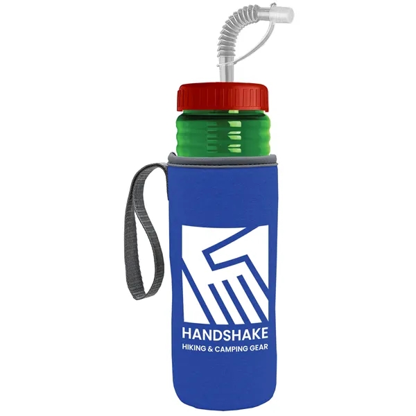 Garyline® Lifeguard Bottle with Straw Lid and Insulated C...... from ASI 40480 Koozie Group