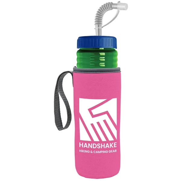 Garyline® Lifeguard Bottle with Straw Lid and Insulated C...... from ASI 40480 Koozie Group