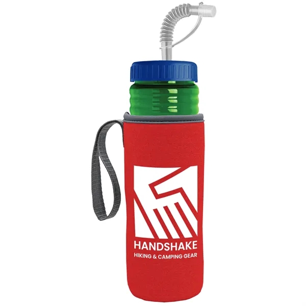 Garyline® Lifeguard Bottle with Straw Lid and Insulated C...... from ASI 40480 Koozie Group