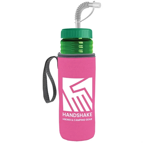 Garyline® Lifeguard Bottle with Straw Lid and Insulated C...... from ASI 40480 Koozie Group