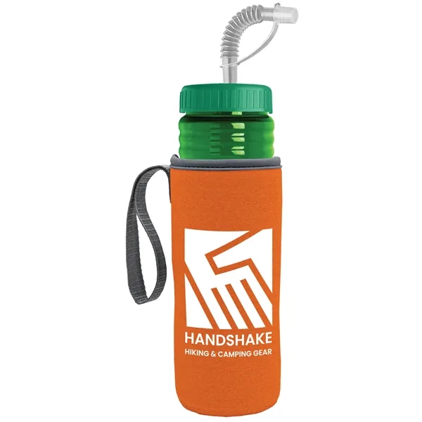 Garyline® Lifeguard Bottle with Straw Lid and Insulated C...... from ASI 40480 Koozie Group