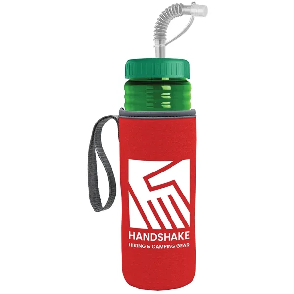 Garyline® Lifeguard Bottle with Straw Lid and Insulated C...... from ASI 40480 Koozie Group