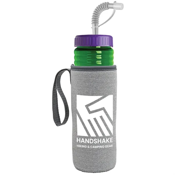 Garyline® Lifeguard Bottle with Straw Lid and Insulated C...... from ASI 40480 Koozie Group