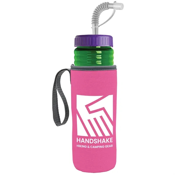 Garyline® Lifeguard Bottle with Straw Lid and Insulated C...... from ASI 40480 Koozie Group