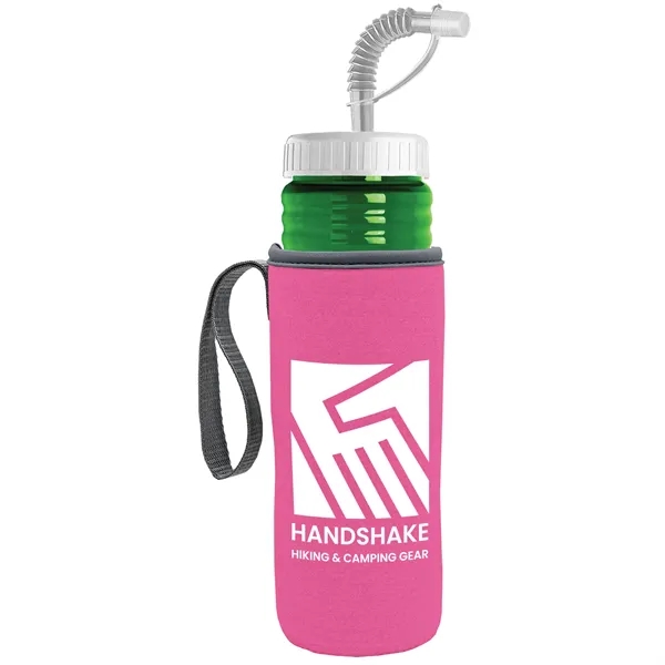 Garyline® Lifeguard Bottle with Straw Lid and Insulated C...... from ASI 40480 Koozie Group
