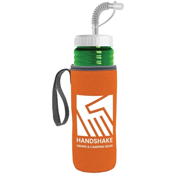 Garyline® Lifeguard Bottle with Straw Lid and Insulated C...... from ASI 40480 Koozie Group