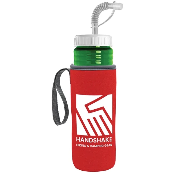 Garyline® Lifeguard Bottle with Straw Lid and Insulated C...... from ASI 40480 Koozie Group