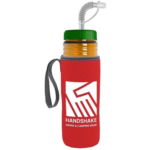 Garyline® Lifeguard Bottle with Straw Lid and Insulated C...... from ASI 40480 Koozie Group
