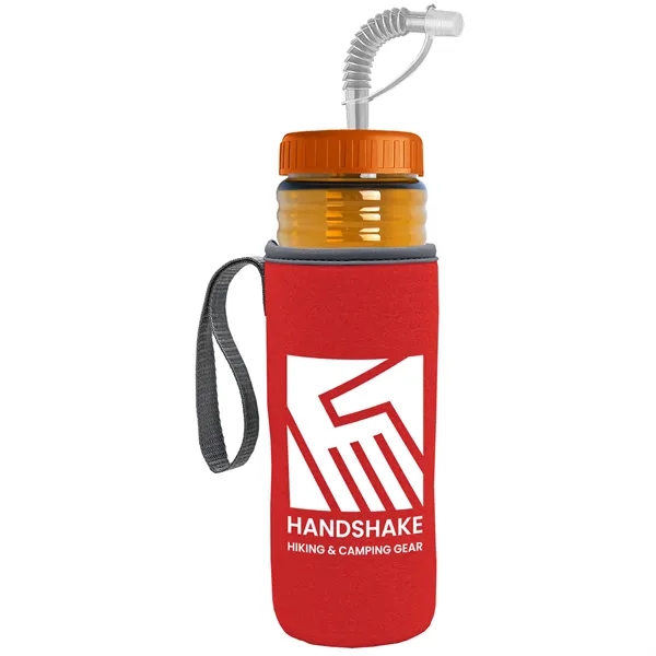 Garyline® Lifeguard Bottle with Straw Lid and Insulated C...... from ASI 40480 Koozie Group