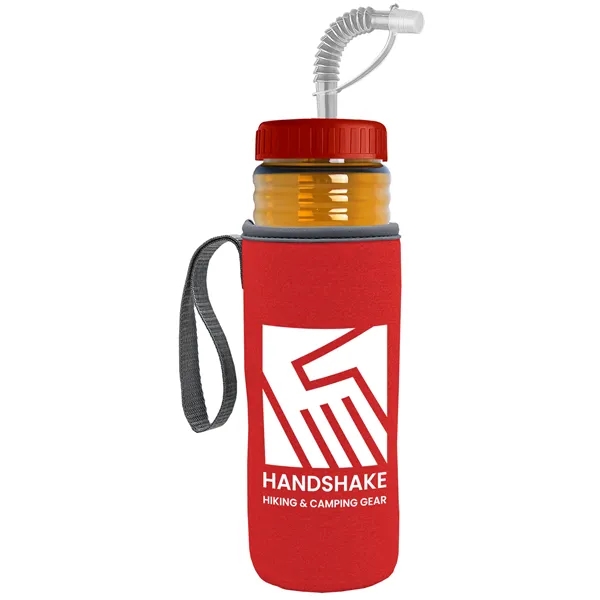 Garyline® Lifeguard Bottle with Straw Lid and Insulated C...... from ASI 40480 Koozie Group