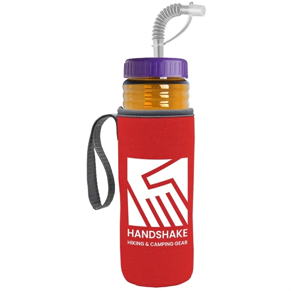 Garyline® Lifeguard Bottle with Straw Lid and Insulated C...... from ASI 40480 Koozie Group