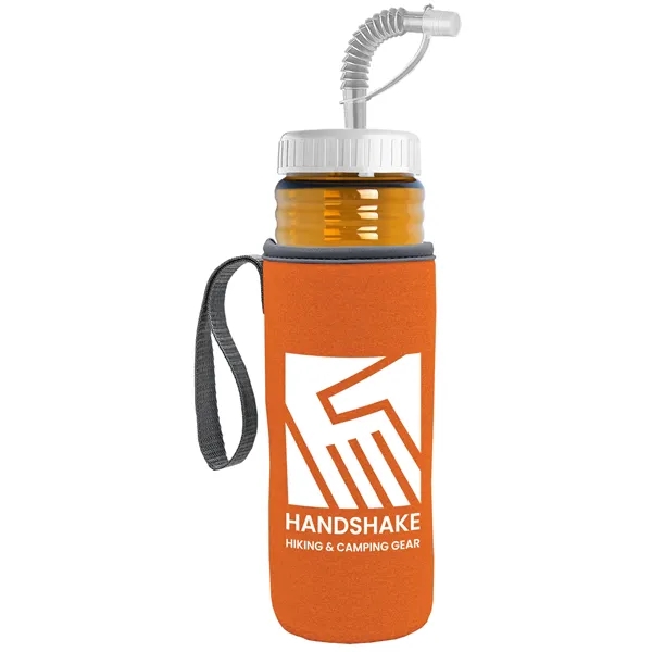 Garyline® Lifeguard Bottle with Straw Lid and Insulated C...... from ASI 40480 Koozie Group