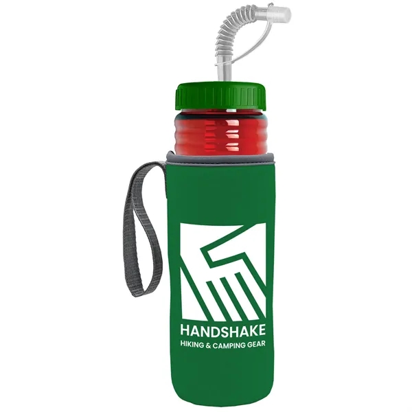 Garyline® Lifeguard Bottle with Straw Lid and Insulated C...... from ASI 40480 Koozie Group